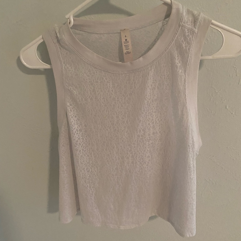 Lululemon white tank top